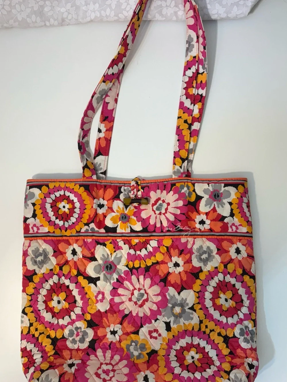 Vera Bradley Pixie Blooms Quilted Tote NWOT